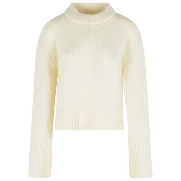 Lisa Yang 'Sony' Cream Cashmere Sweater Women